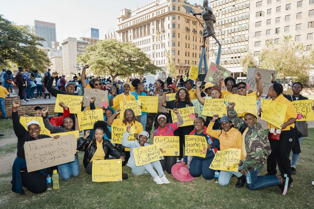 ECD Sit-In at Basic Education Offices on Universal Children’s Day: